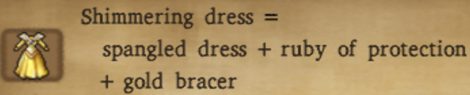 Shimmering Dress Alchemy Recipe